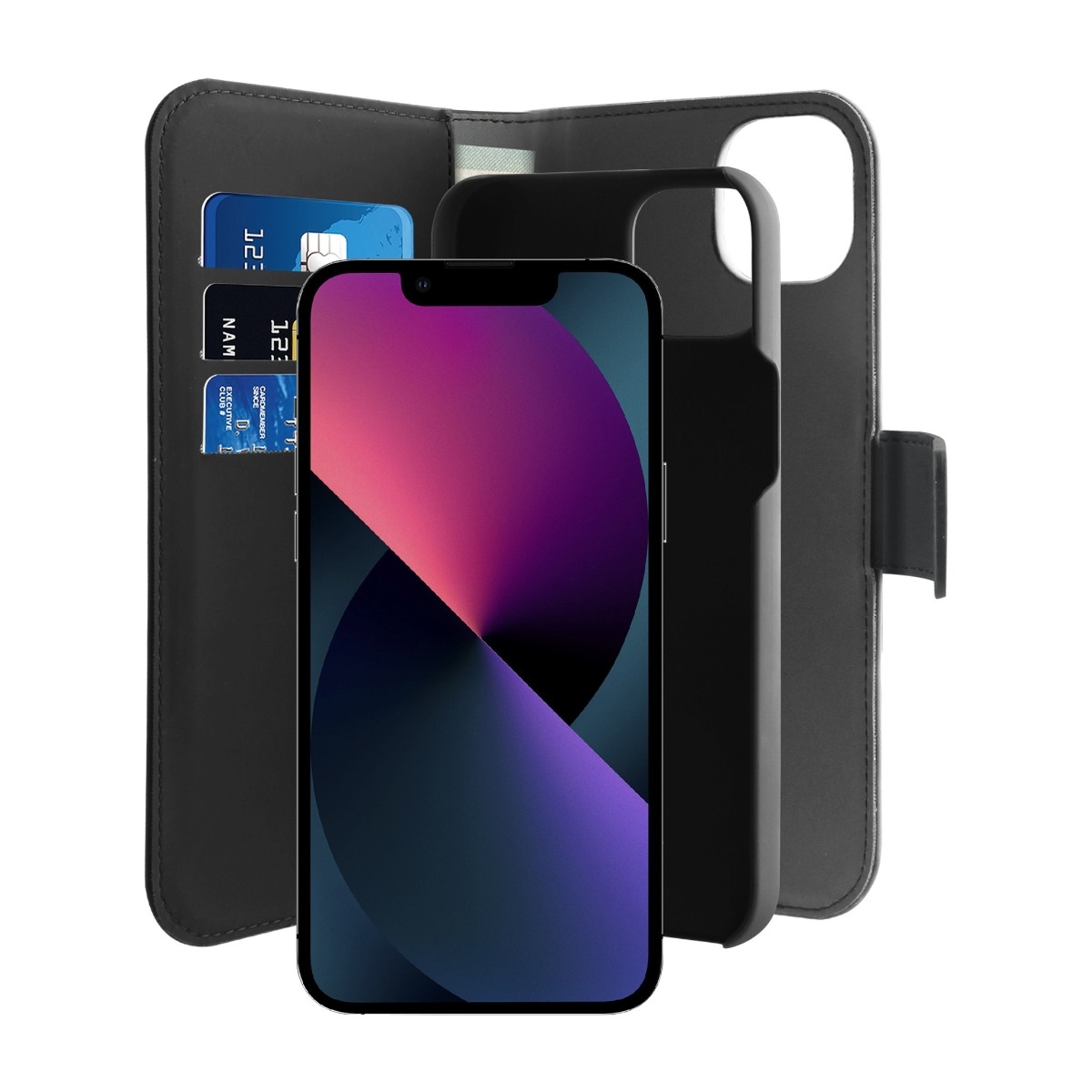 Puro iPhone 14 Plus økolæder Cover, sort billede 2
