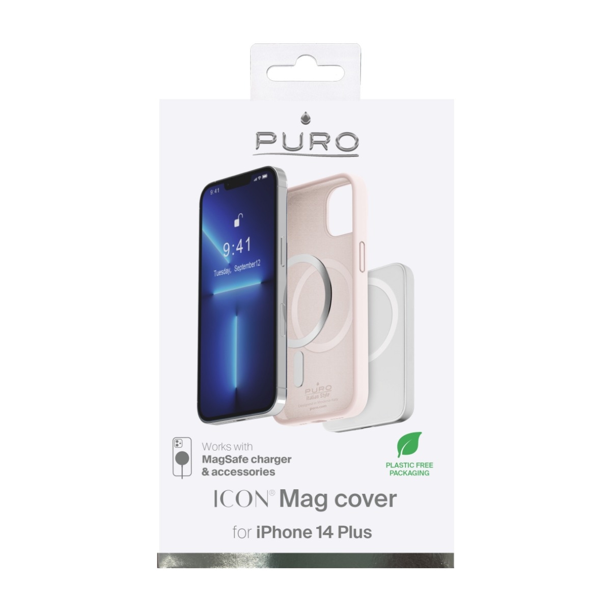 Puro iPhone 14 Plus Icon Cover MagSafe rose billede 4