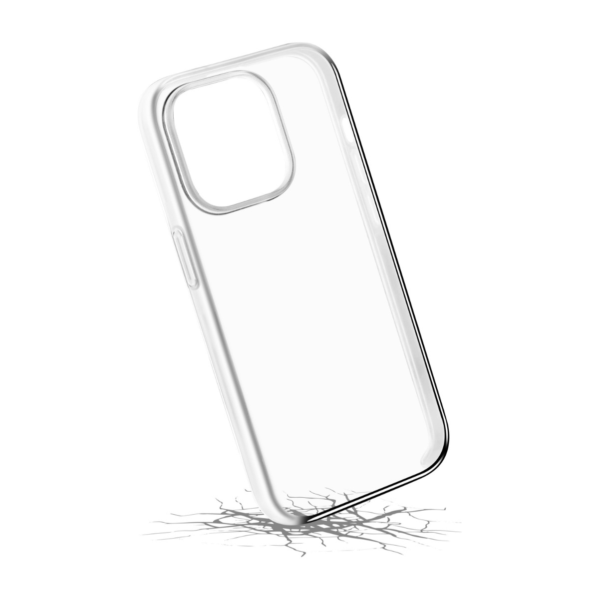 Puro iPhone 14 Pro Impact Clear Cover, gennemsigtigt billede 3