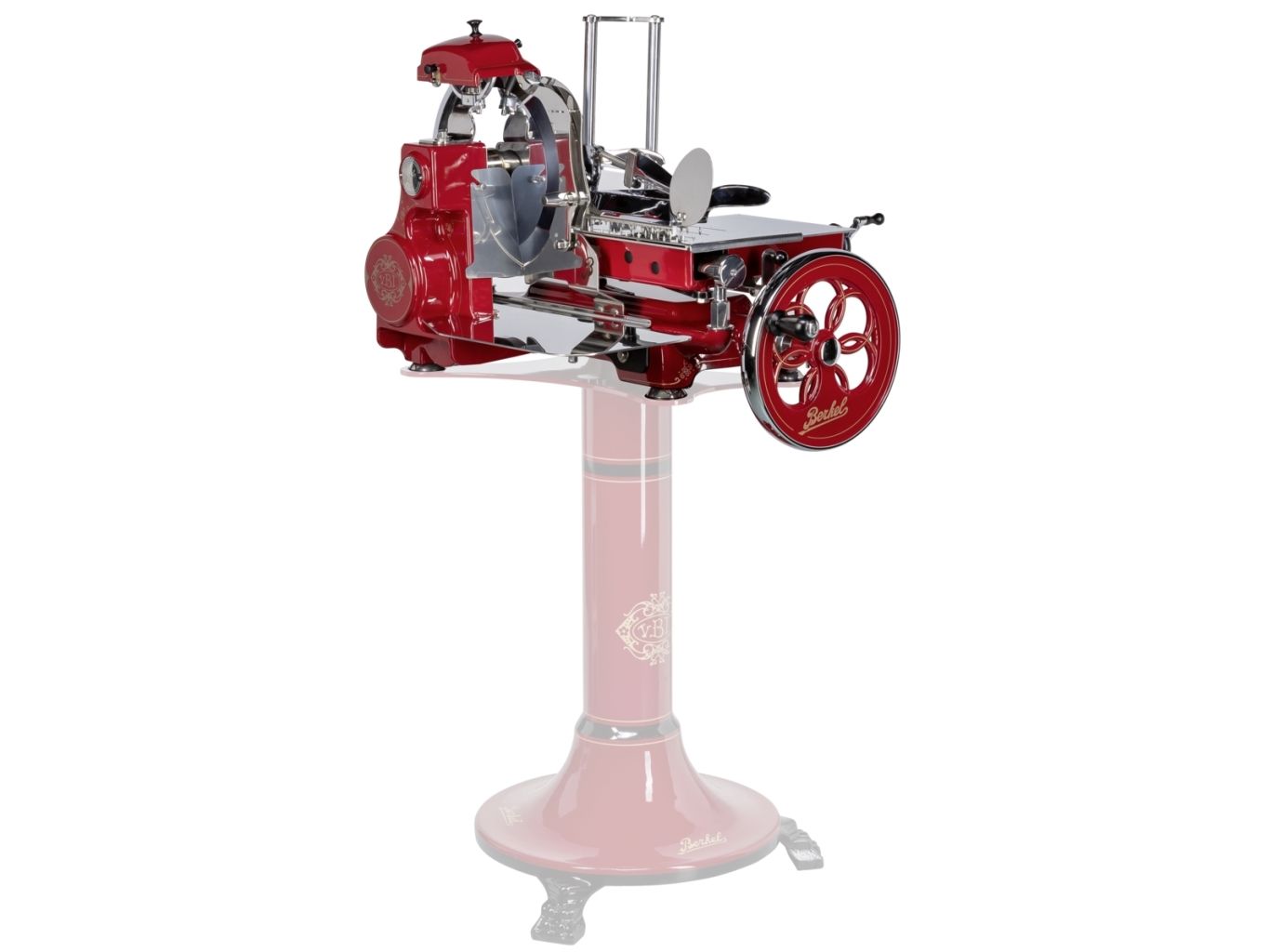 Berkel -STAND, Skivestativ, Rød, Volano B3 / Tribute / B114 / BS300, 580 mm, 580 mm, 780 mm billede 4