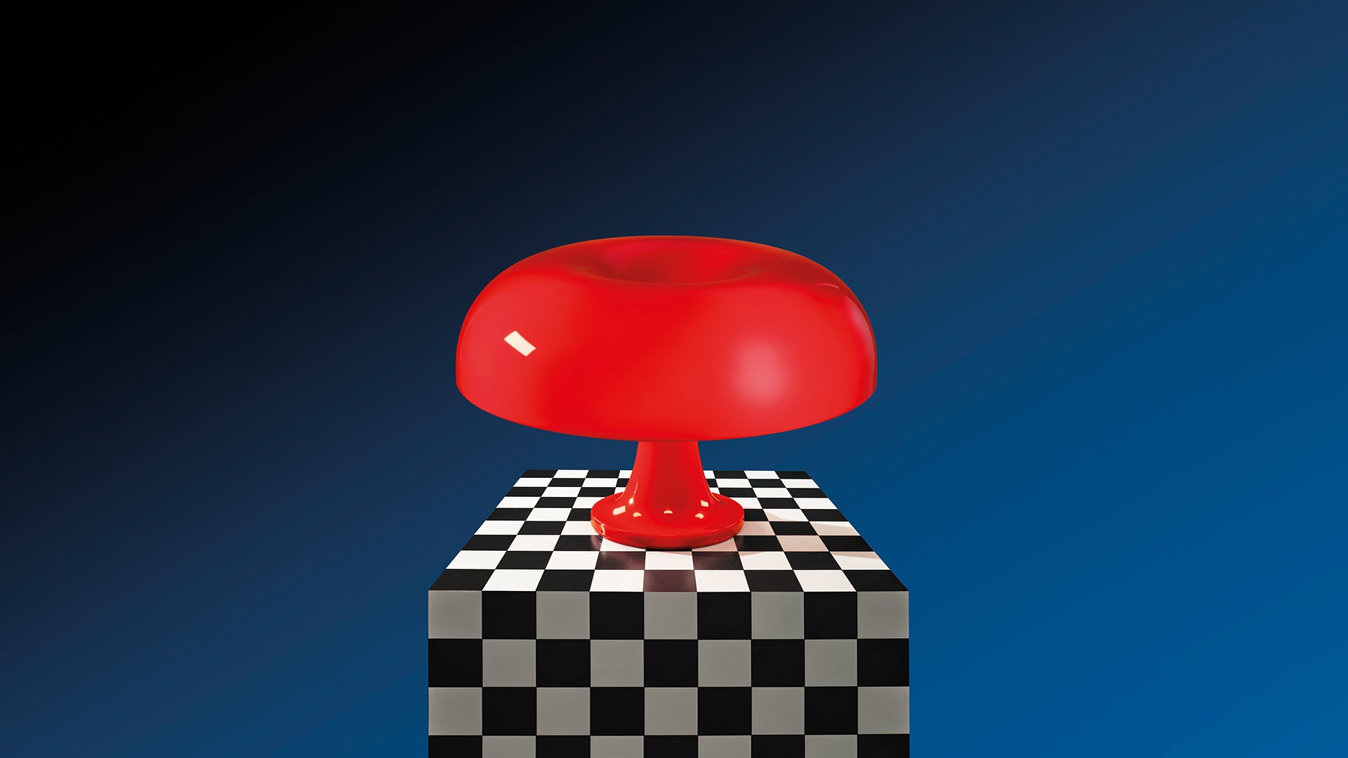 Nessino Rosso rød bordlampe billede 3