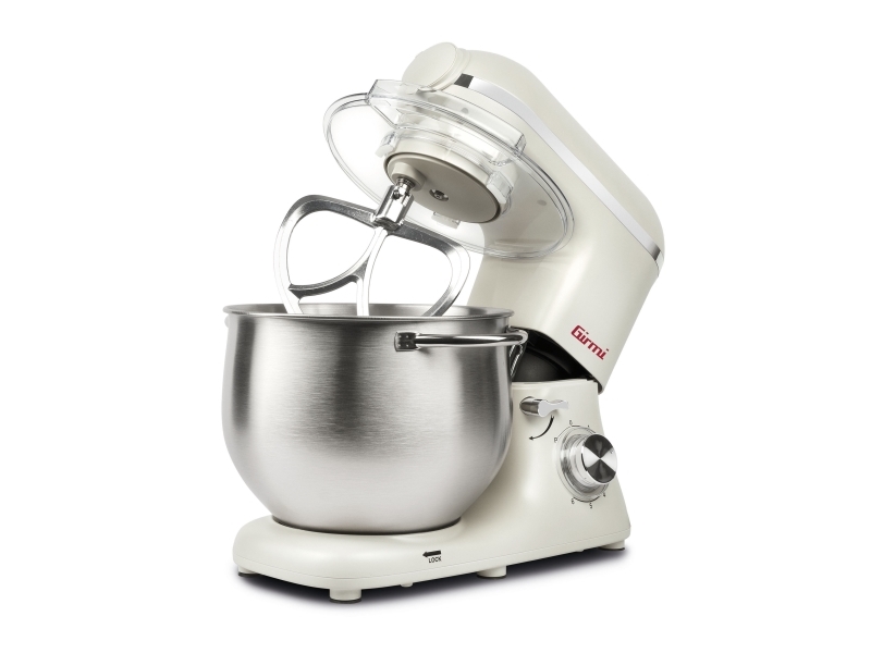 Girmi IM50, Bordmixer, Cremefarvet, Slå, Ælte, Mikse, 8 L, Dreje, 2200 W