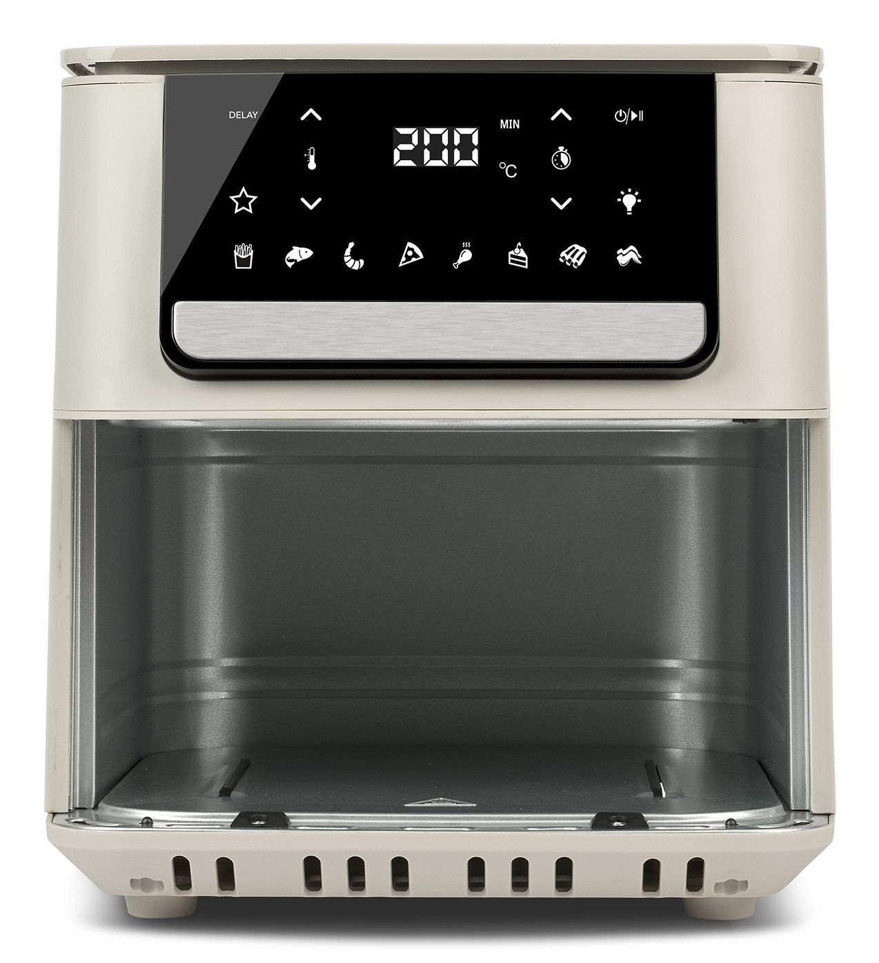Girmi Ecofrit Crisp Enkelt 6,5 L Enkeltstående 1700 W Varmluftsteger Beige, Sort billede 2