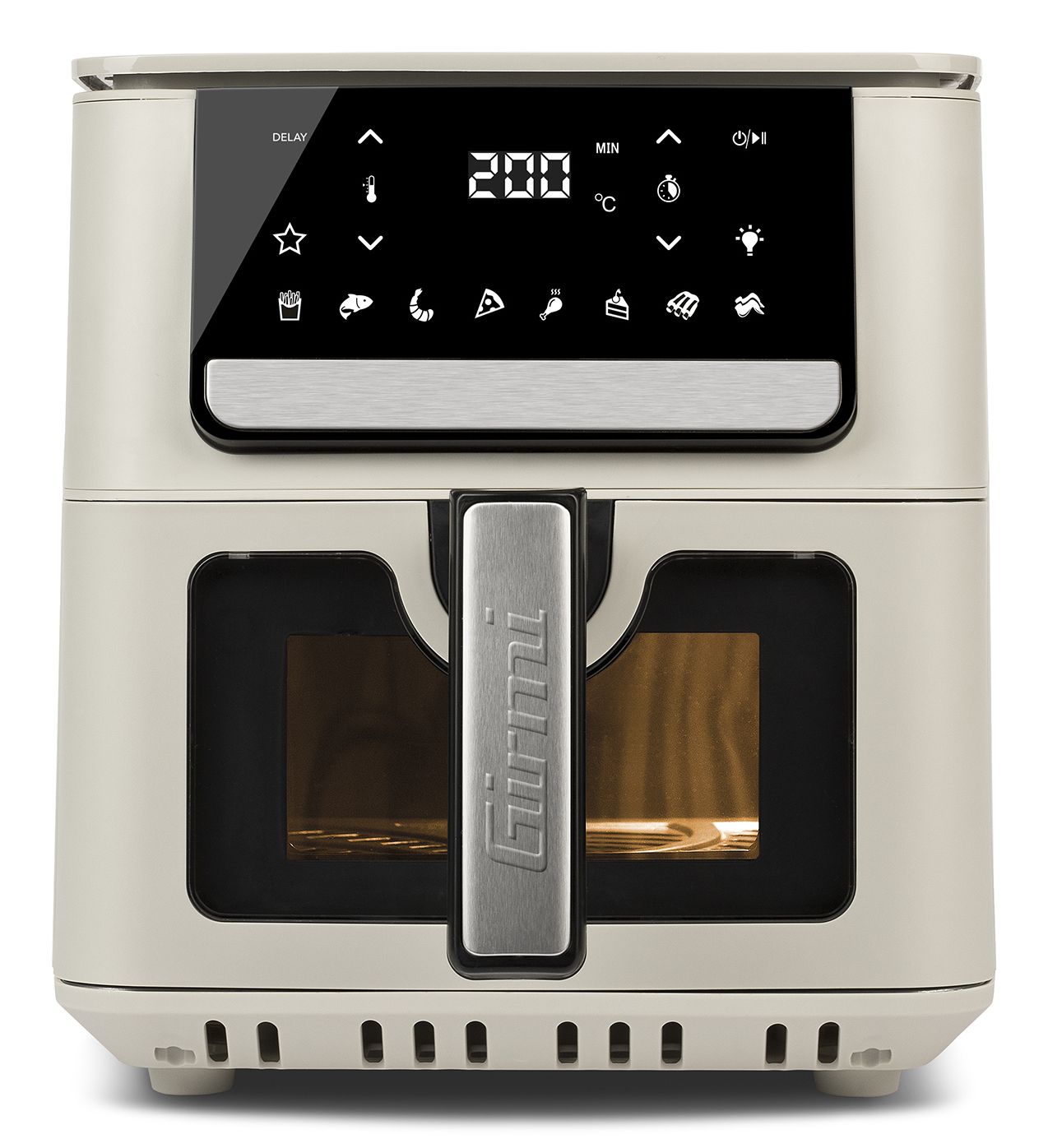 Girmi Ecofrit Crisp Enkelt 6,5 L Enkeltstående 1700 W Varmluftsteger Beige, Sort billede 3