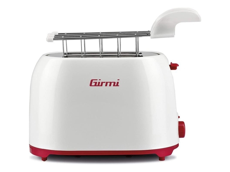 Girmi TP1101, 2 skive(r), Rød, Hvid, Plast, Dreje, 800 W, 230 V
