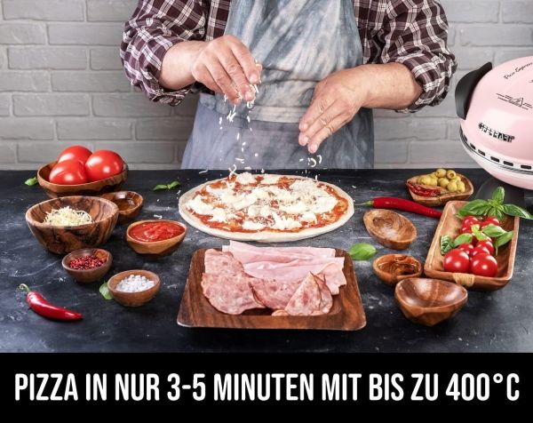 G3Ferrari Delizia Pizzaofen G1000616 hellrosa für Pizza O 31cm