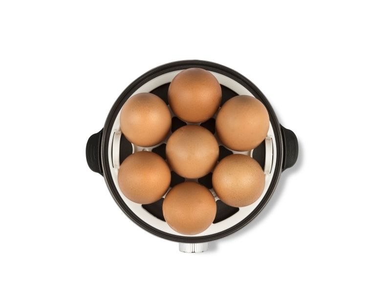 Girmi CU25, 7 æg, Rustfrit stål, Dreje, Sort, Rustfrit stål, Transparent, 360 W, 220 - 240 V