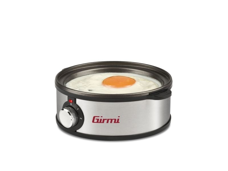Girmi CU25, 7 æg, Rustfrit stål, Dreje, Sort, Rustfrit stål, Transparent, 360 W, 220 - 240 V