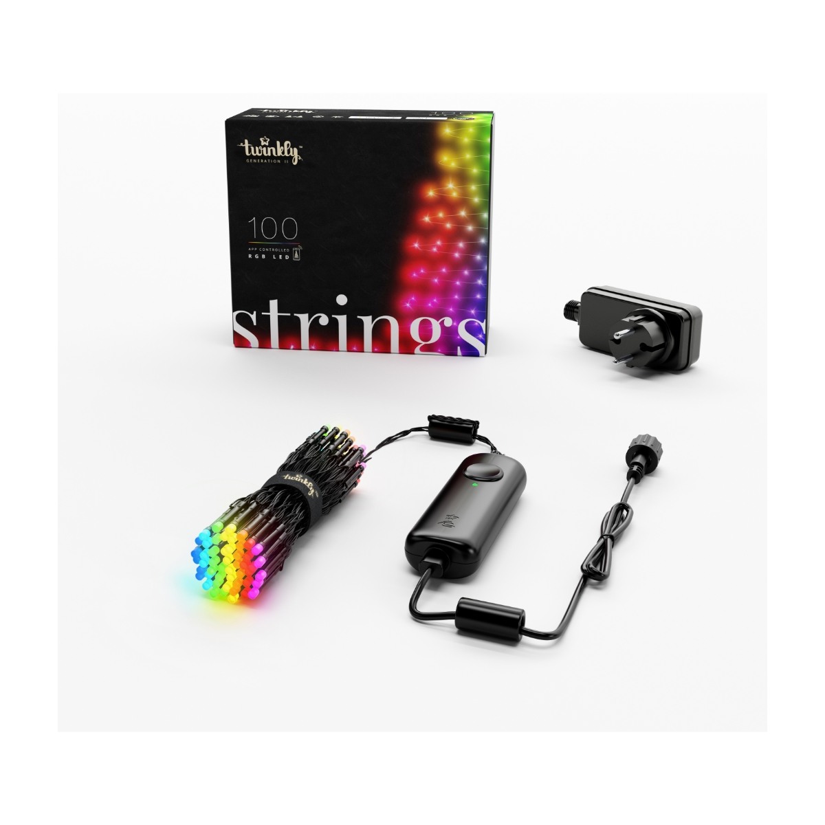 Twinkly smart RGB LED-lyskæde 100 TWINKLYRGB100 billede 2