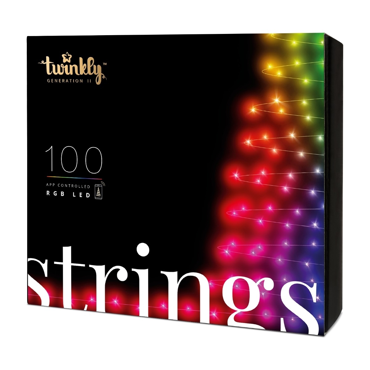 Twinkly smart RGB LED-lyskæde 100 TWINKLYRGB100 billede 1
