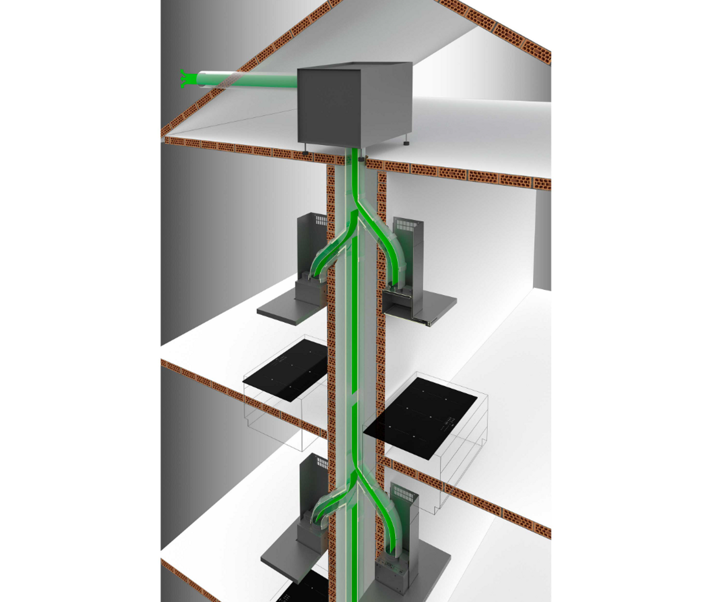 Eico Basel 80 X Cv Emhætte Til Centralventilation billede 3