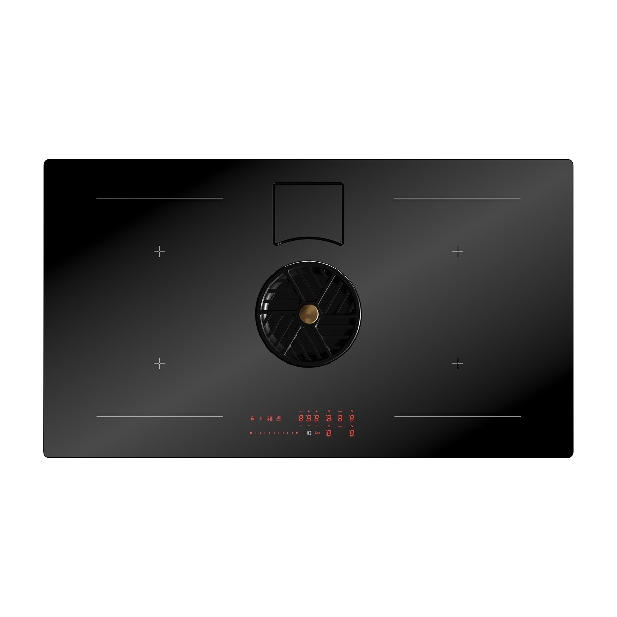 Bertazzoni Modern Series P804ICH2M30NC induktionskogeplade med integreret emhætte billede 1