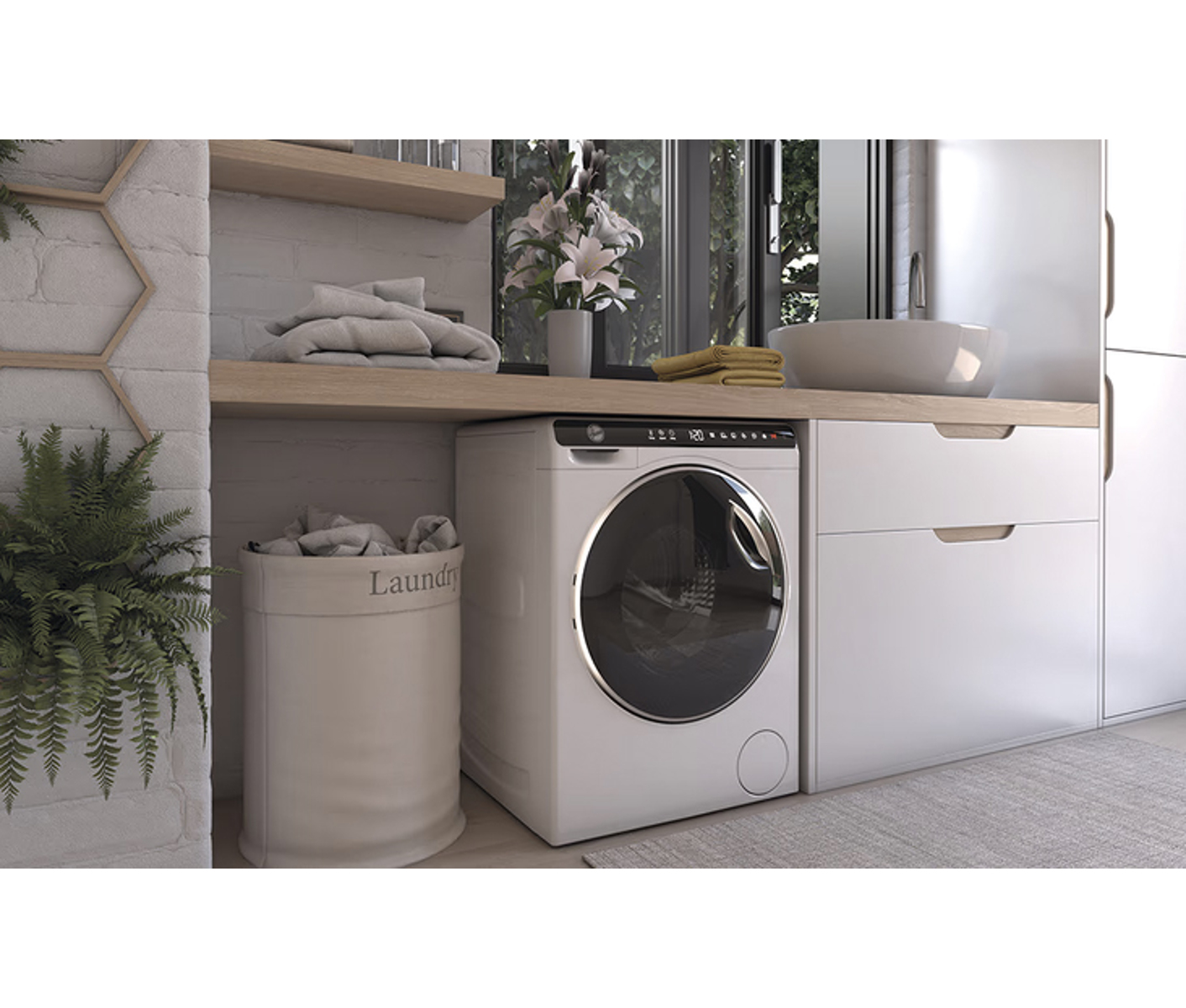 Hoover OW50BP12307S Vaskemaskine billede 5