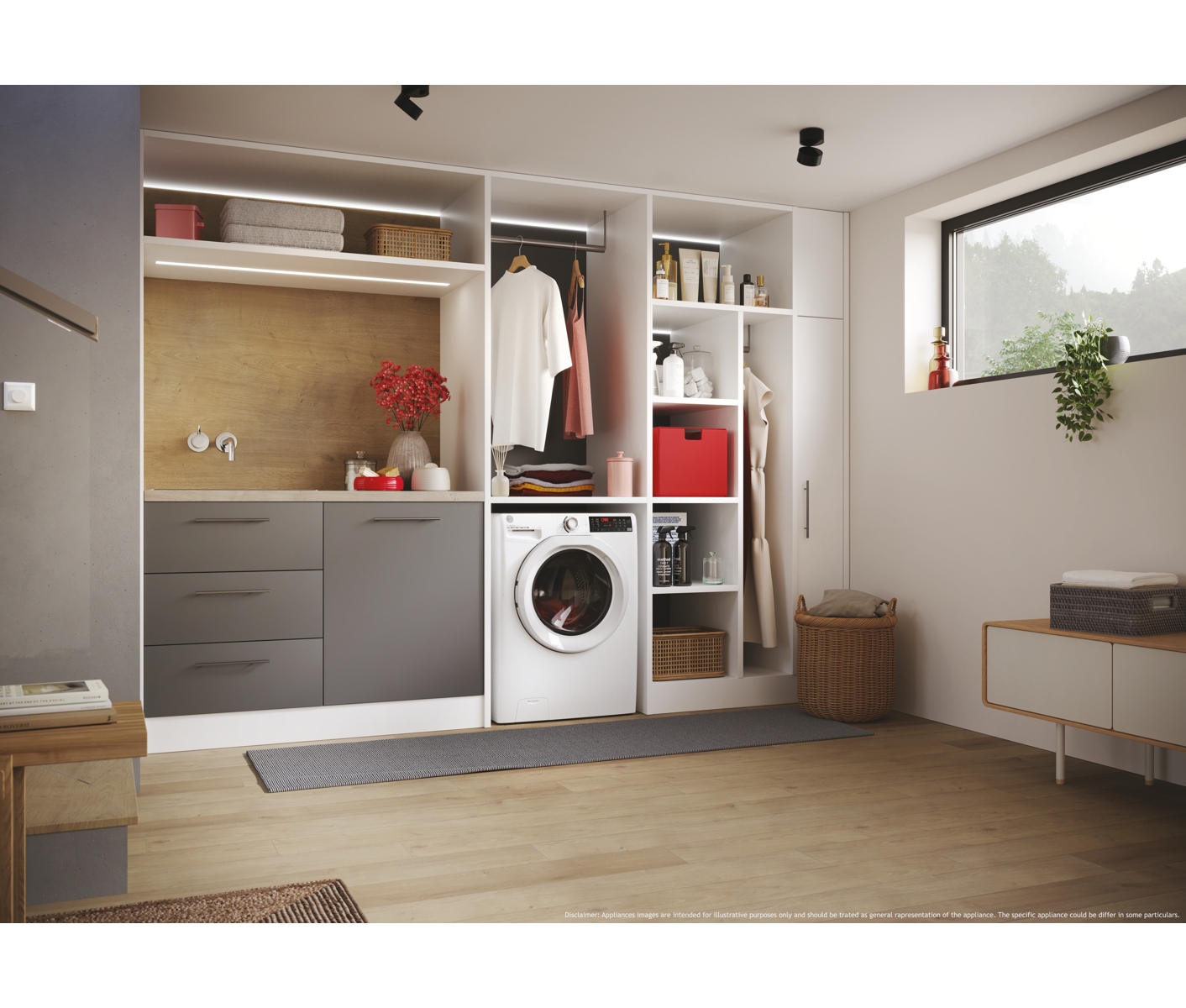 Hoover H3WP494TAM6189 Vaskemaskine billede 4
