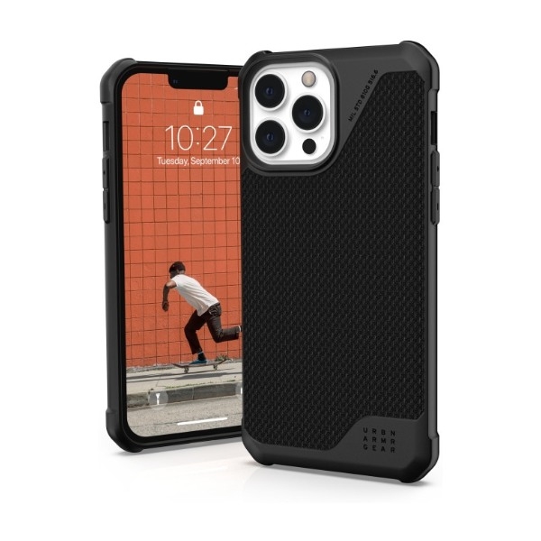 UAG IPHONE 13 PRO MAX METROPOLIS LT COVER KEVLAR, SORT billede 4