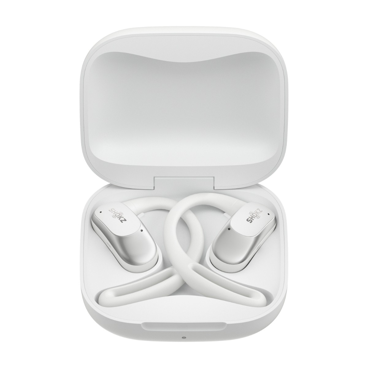 Shokz OpenFit Air True Wireless hovedtelefoner, hvid billede 4
