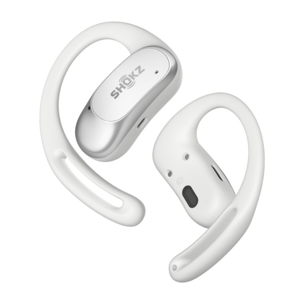 Shokz OpenFit Air True Wireless hovedtelefoner, hvid billede 3