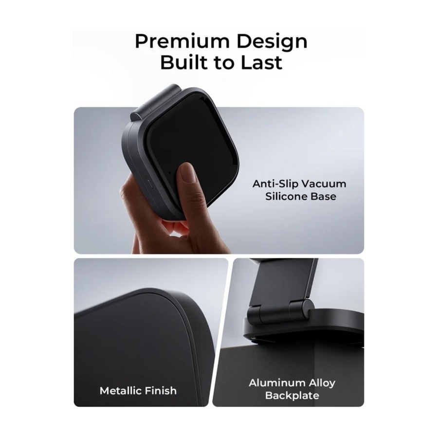 AUKEY LC-MC211P MagFusion L Plus 25 W 2-i-1 trådløs oplader billede 3