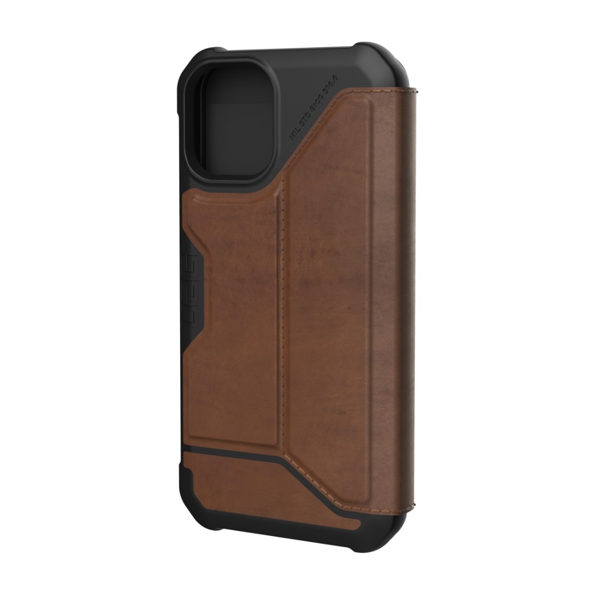 UAG Metropolis Wallet Cover iPhone 12 Mini læder, brun billede 2