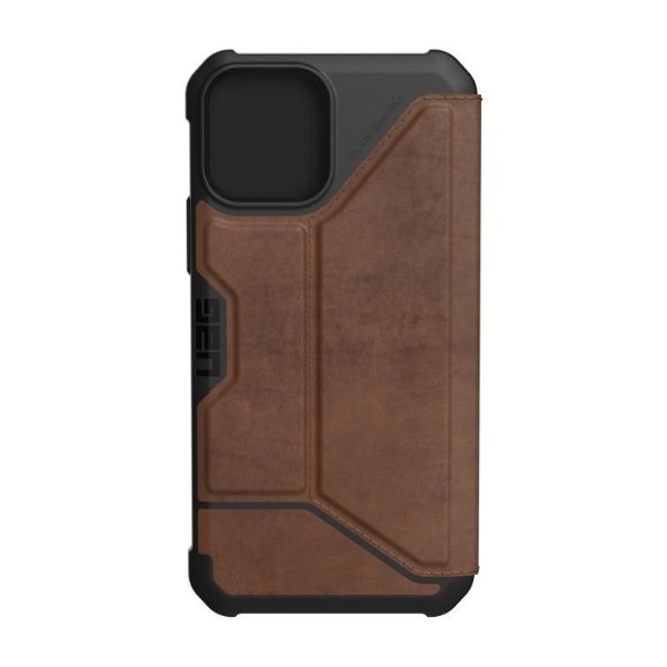 UAG Metropolis Wallet Cover iPhone 12 Mini læder, brun billede 3