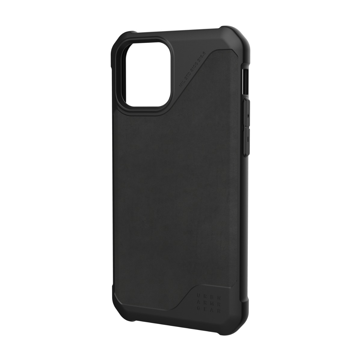 UAG METROPOLIS LT COVER IPHONE 12/12 PRO LÆDER, SORT billede 2