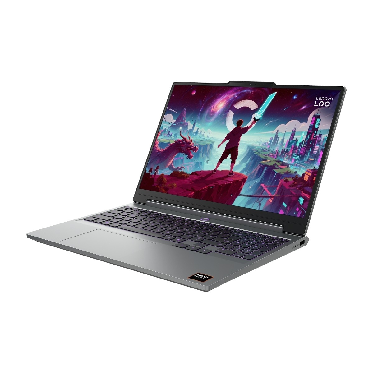 Lenovo LOQ 15AHP11 (R7/16/512 GB/RTX 5060) 15,3" bærbar pc, Luna Grey billede 3