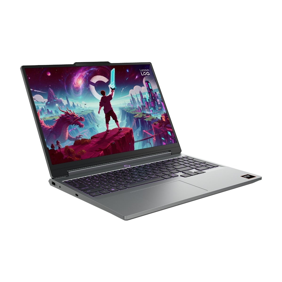 Lenovo LOQ 15AHP11 (R7/16/512 GB/RTX 5060) 15,3" bærbar pc, Luna Grey billede 2