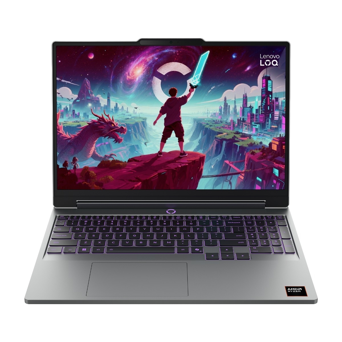 Lenovo LOQ 15AHP11 (R7/16/512 GB/RTX 5060) 15,3" bærbar pc, Luna Grey billede 1