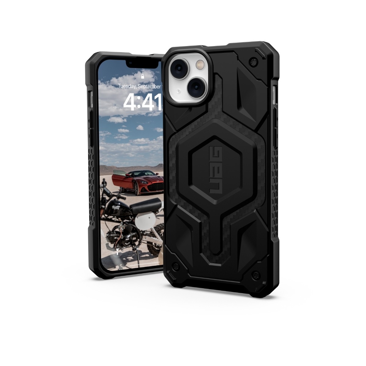 UAG iPhone 14 Plus Monarch Pro Cover MagSafe kulfiber billede 2