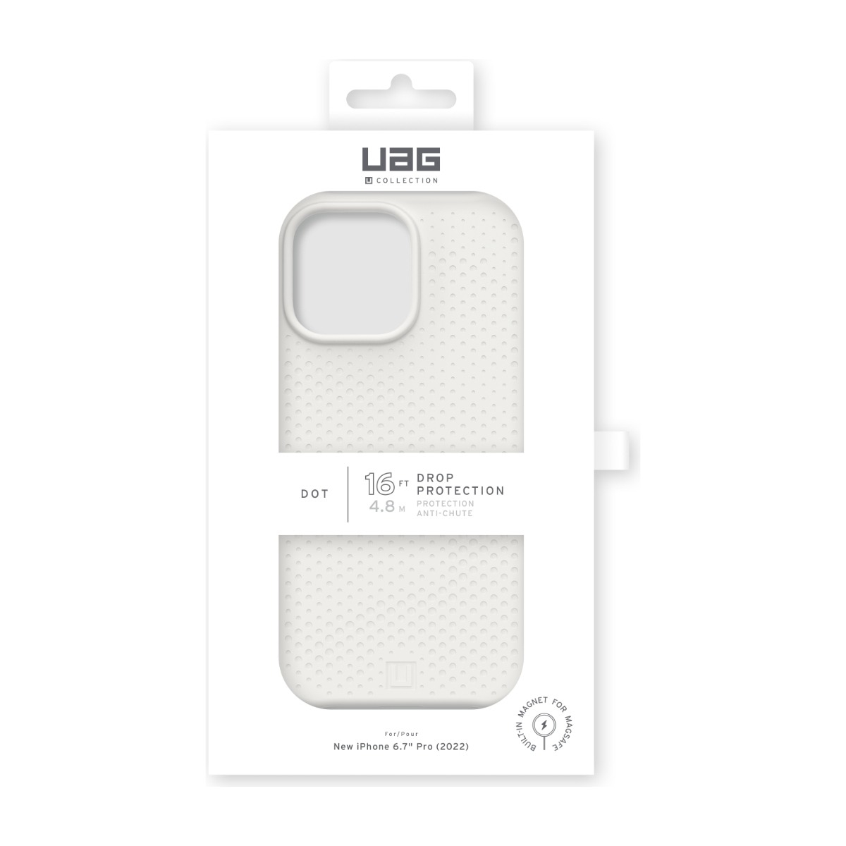 UAG iPhone 14 Pro Max U Dot-Cover marshmallow billede 4