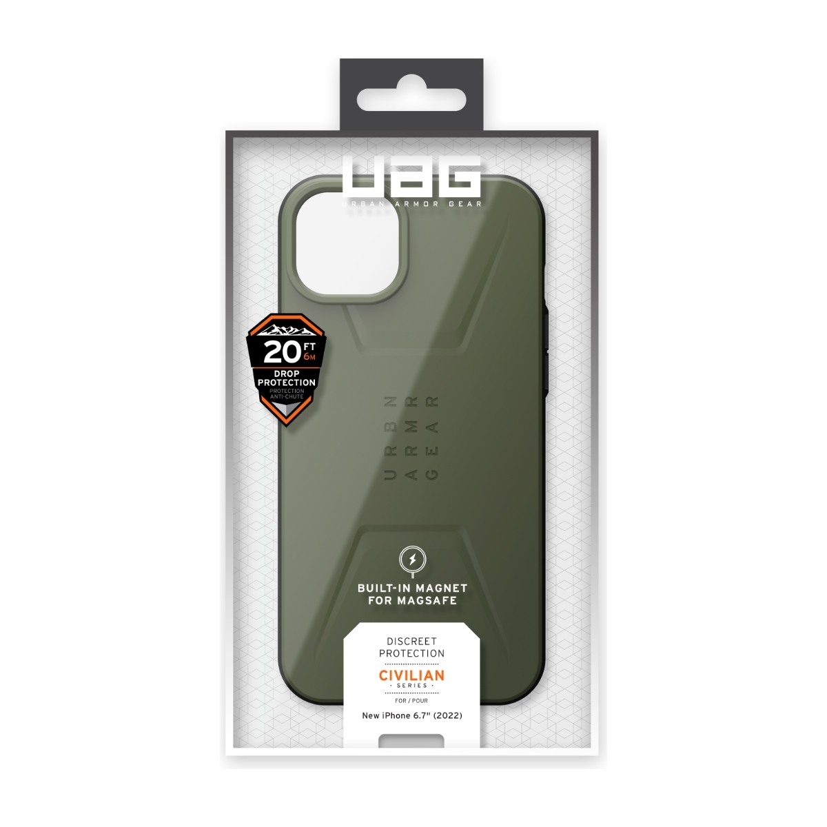 UAG iPhone 14 Plus Civilian Cover olive billede 4