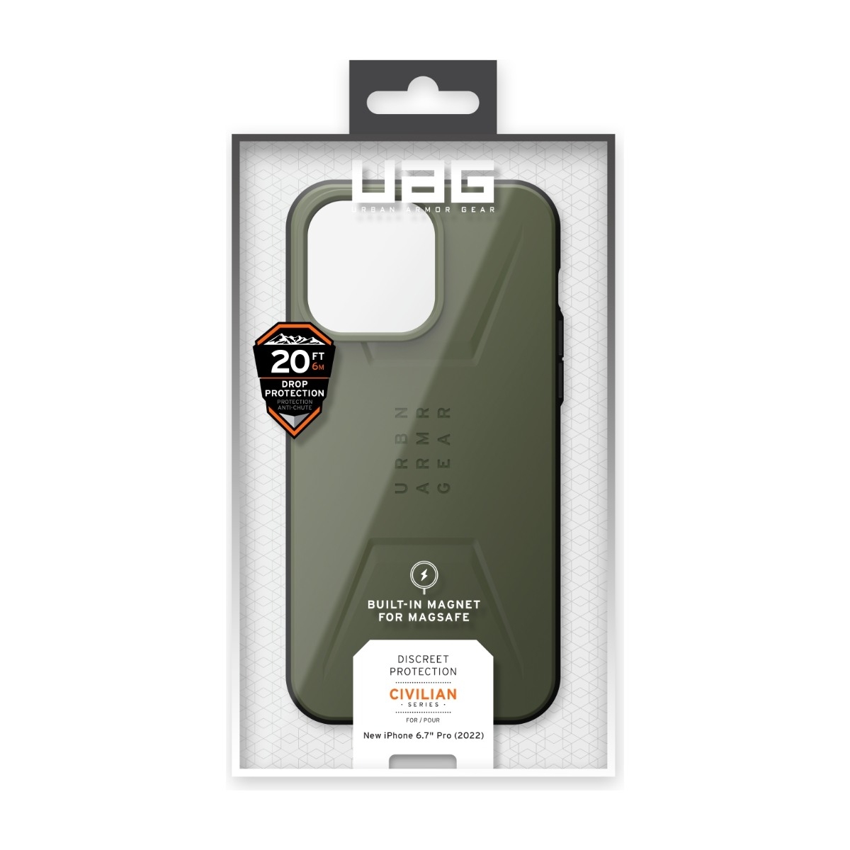 UAG iPhone 14 Pro Max Civilian Cover olive billede 4