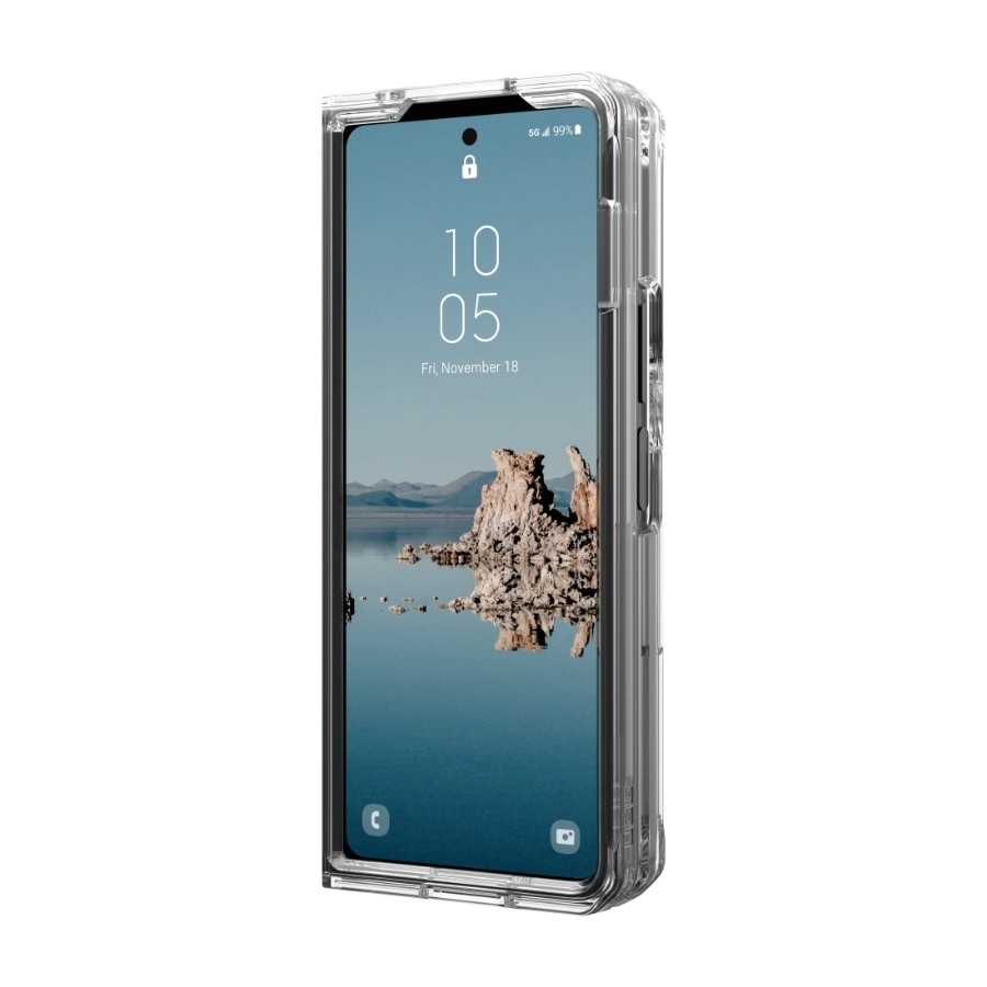 UAG Samsung Galaxy Z Fold5 Plyo Pro Cover Ice/silver, gennemsigtig billede 4
