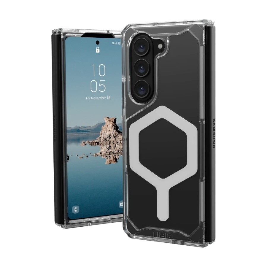 UAG Samsung Galaxy Z Fold5 Plyo Pro Cover Ice/silver, gennemsigtig billede 1