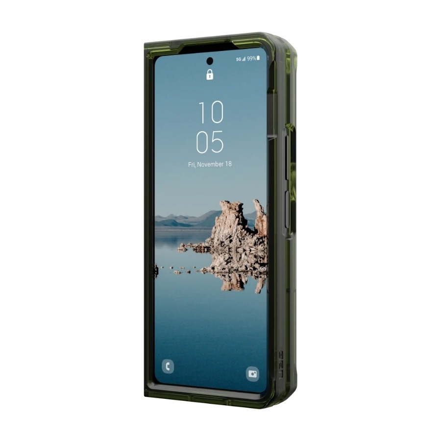 UAG Samsung Galaxy Z Fold5 Plyo Pro Cover Olive/Space Grey, gennemsigtig billede 3