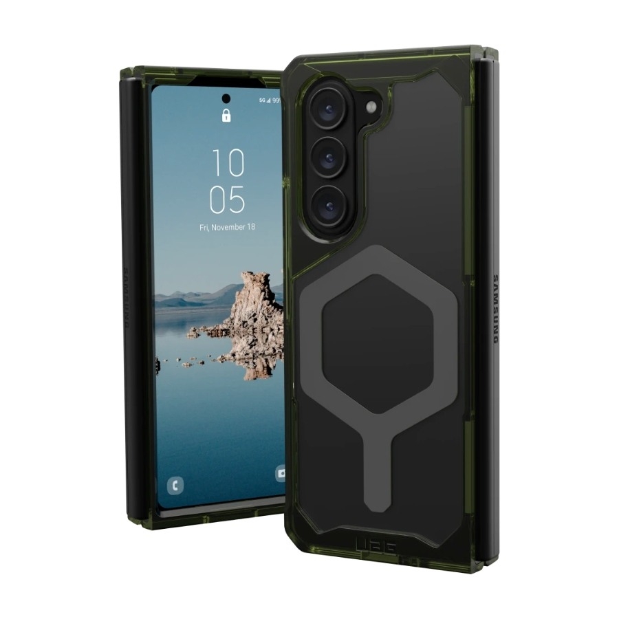 UAG Samsung Galaxy Z Fold5 Plyo Pro Cover Olive/Space Grey, gennemsigtig billede 1