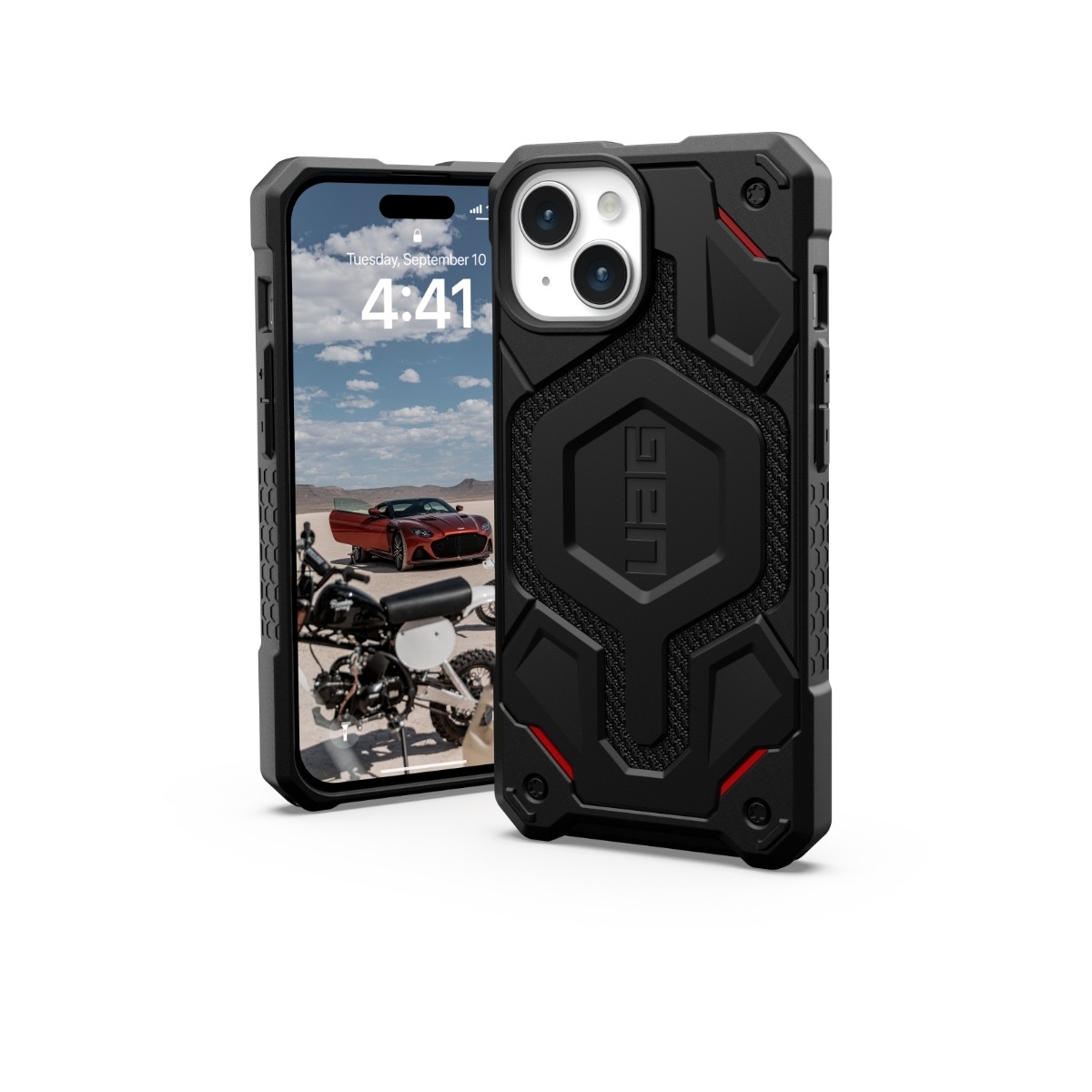 UAG iPhone 15 Monarch Pro Kevlar Cover MagSafe, sort billede 1