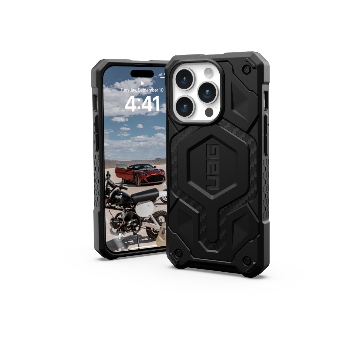 UAG iPhone 15 Pro Monarch Pro Cover MagSafe kulfiber billede 1