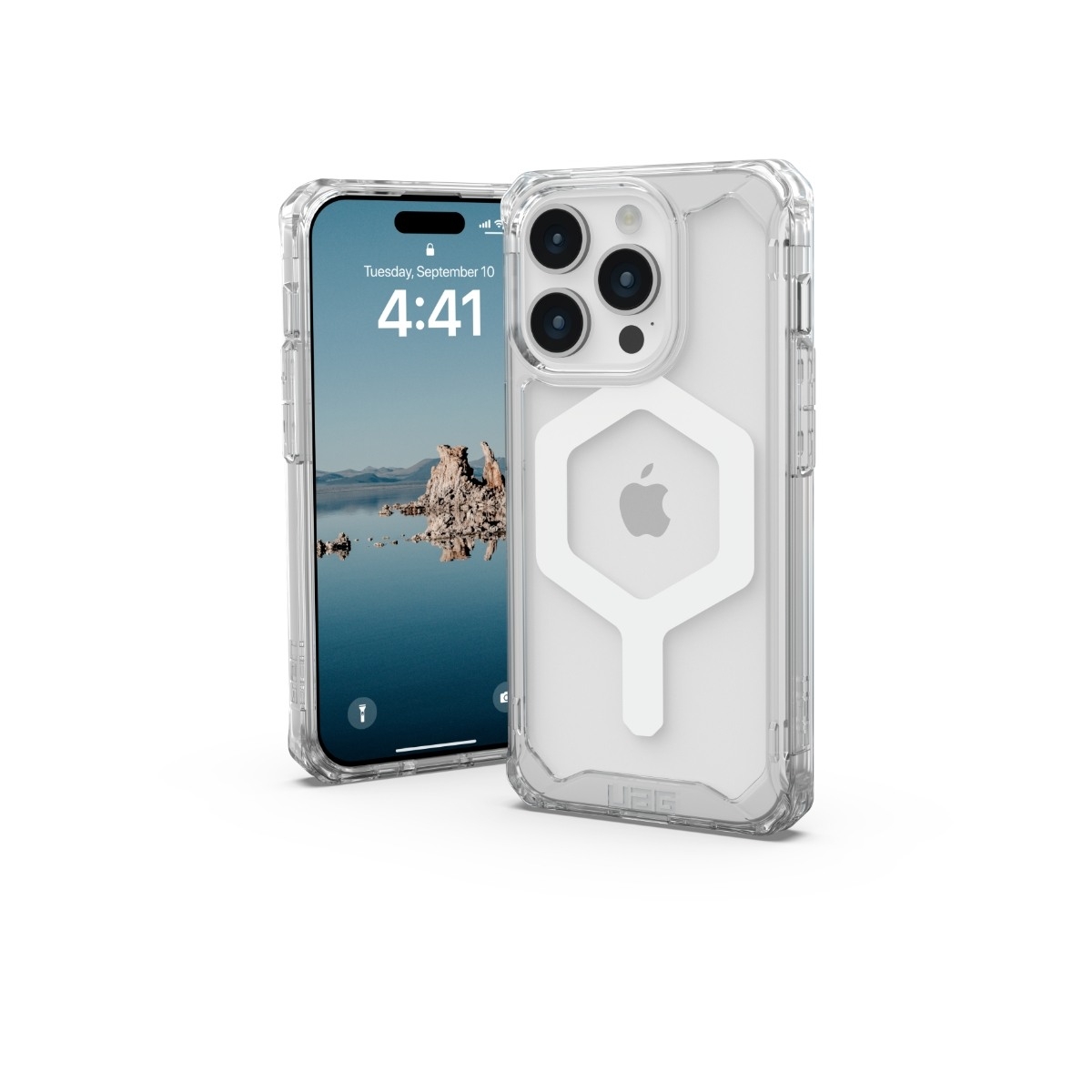 UAG iPhone 15 Pro Plyo MagSafe Cover ice/hvid billede 1
