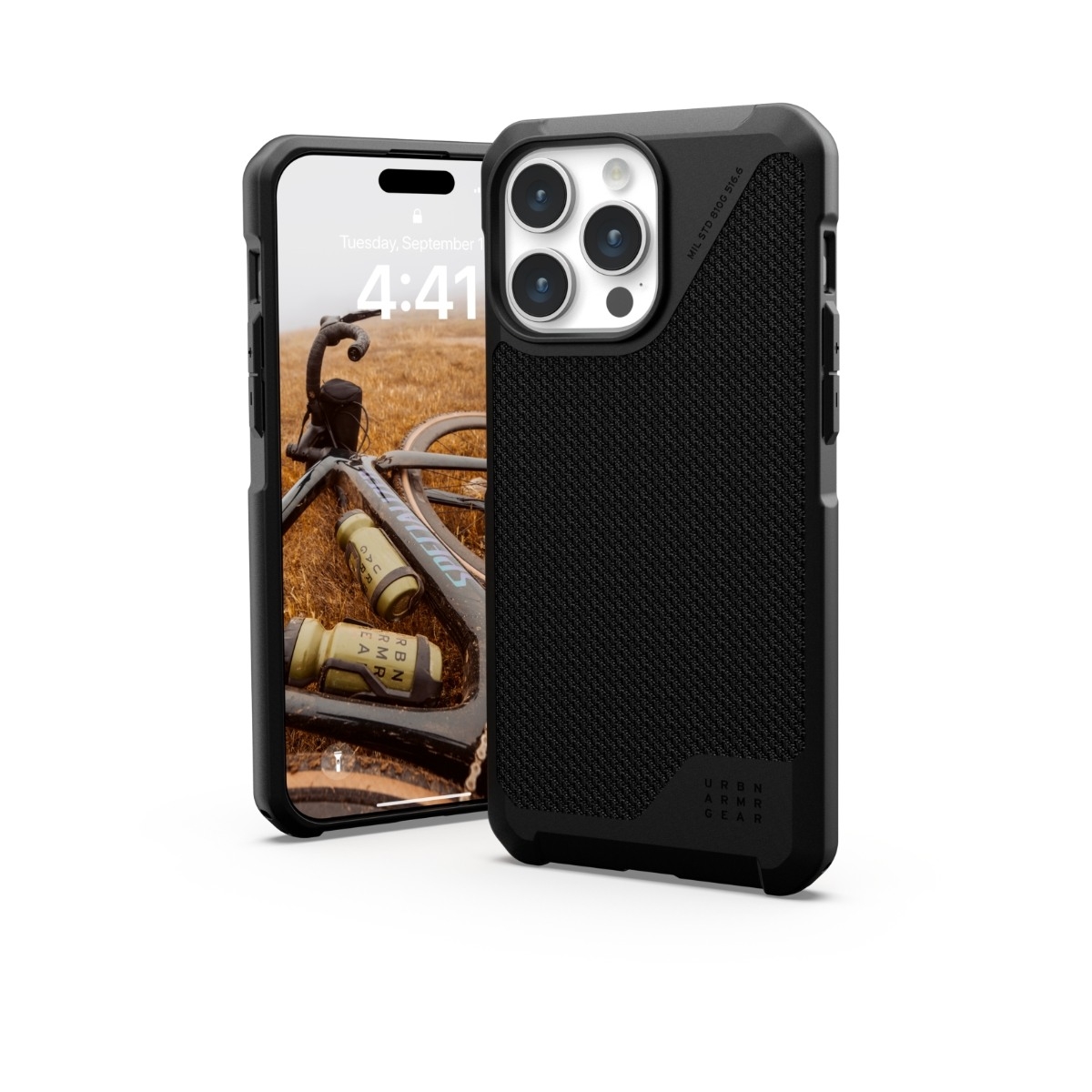 UAG iPhone 15 Pro Max Metropolis Lt MagSafe Cover Kevlar, sort billede 1