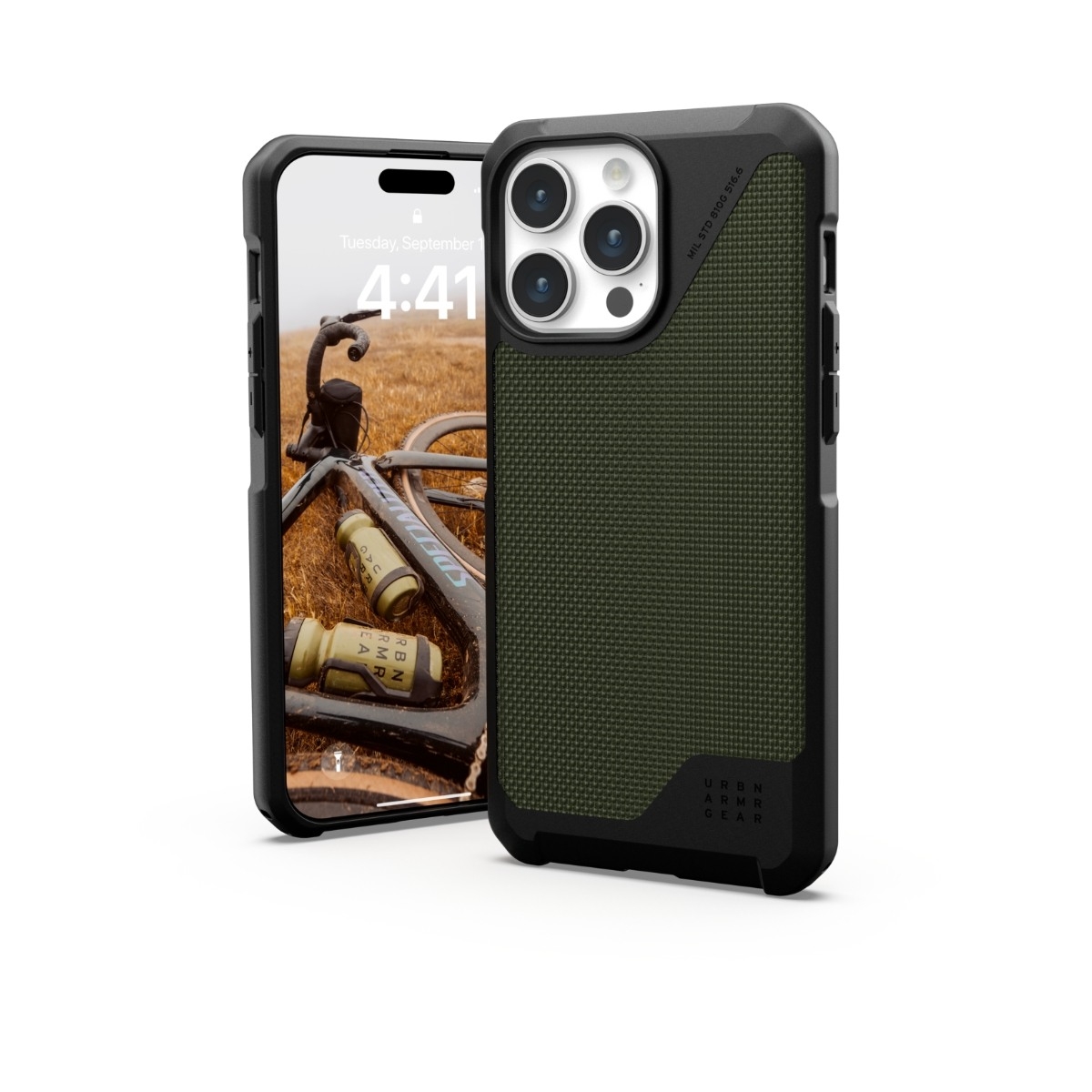 UAG iPhone 15 Pro Max Metropolis Lt MagSafe Cover Kevlar oliven billede 1