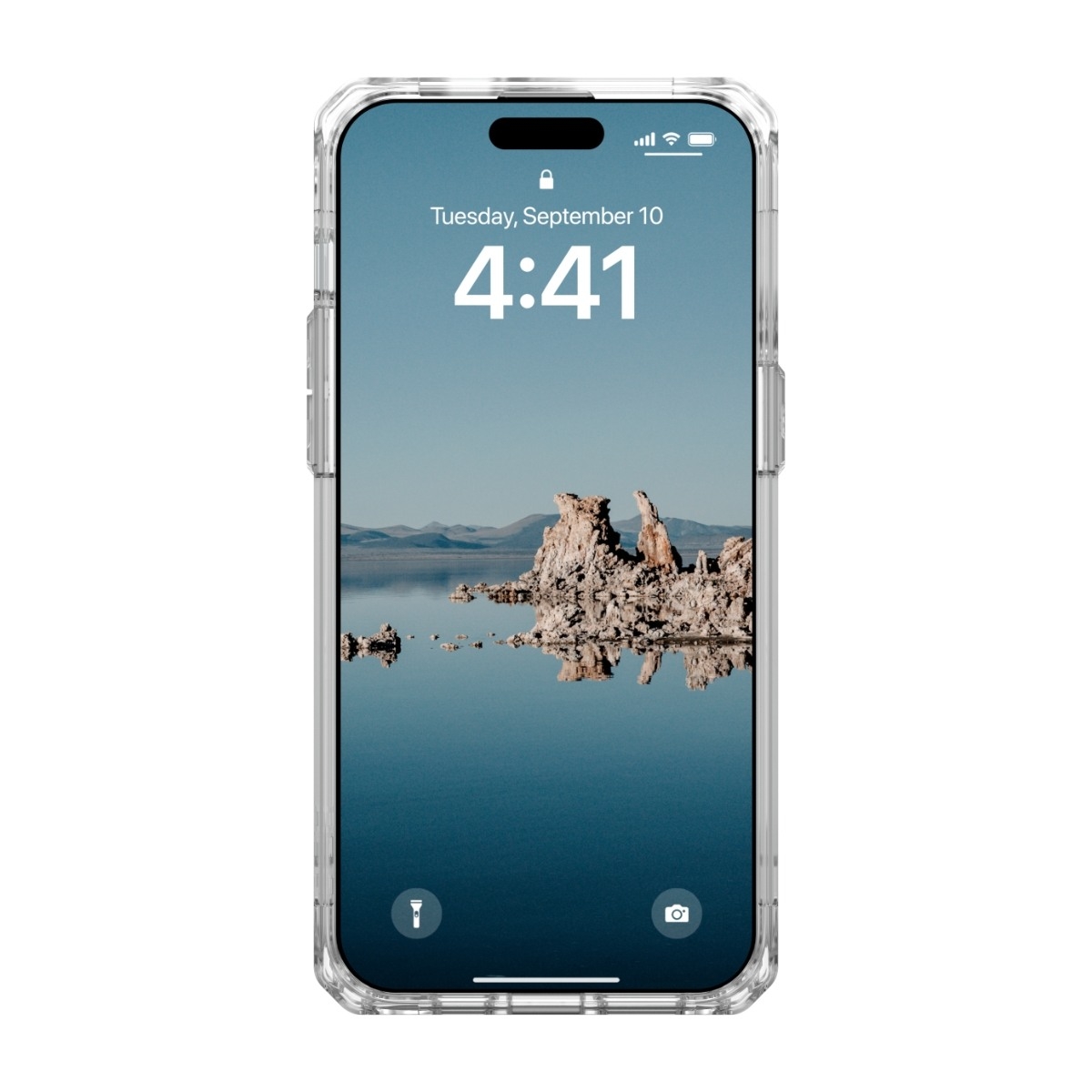 UAG iPhone 15 Pro Max Plyo MagSafe Cover Ice/Rose, guld billede 3