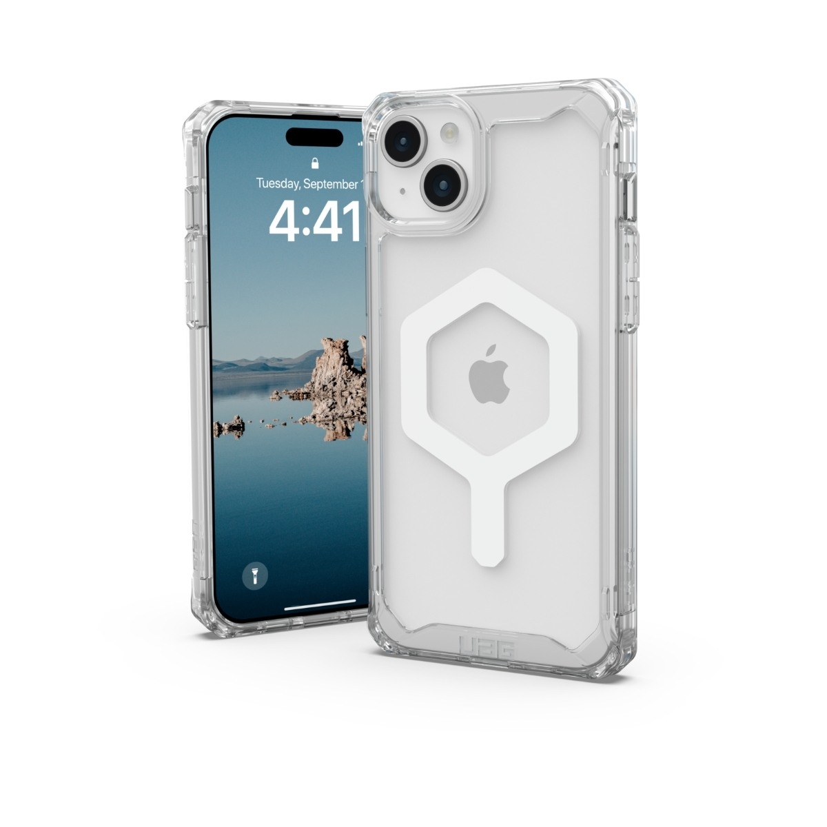 UAG iPhone 15 Plus Plyo MagSafe Cover ice/hvid billede 1