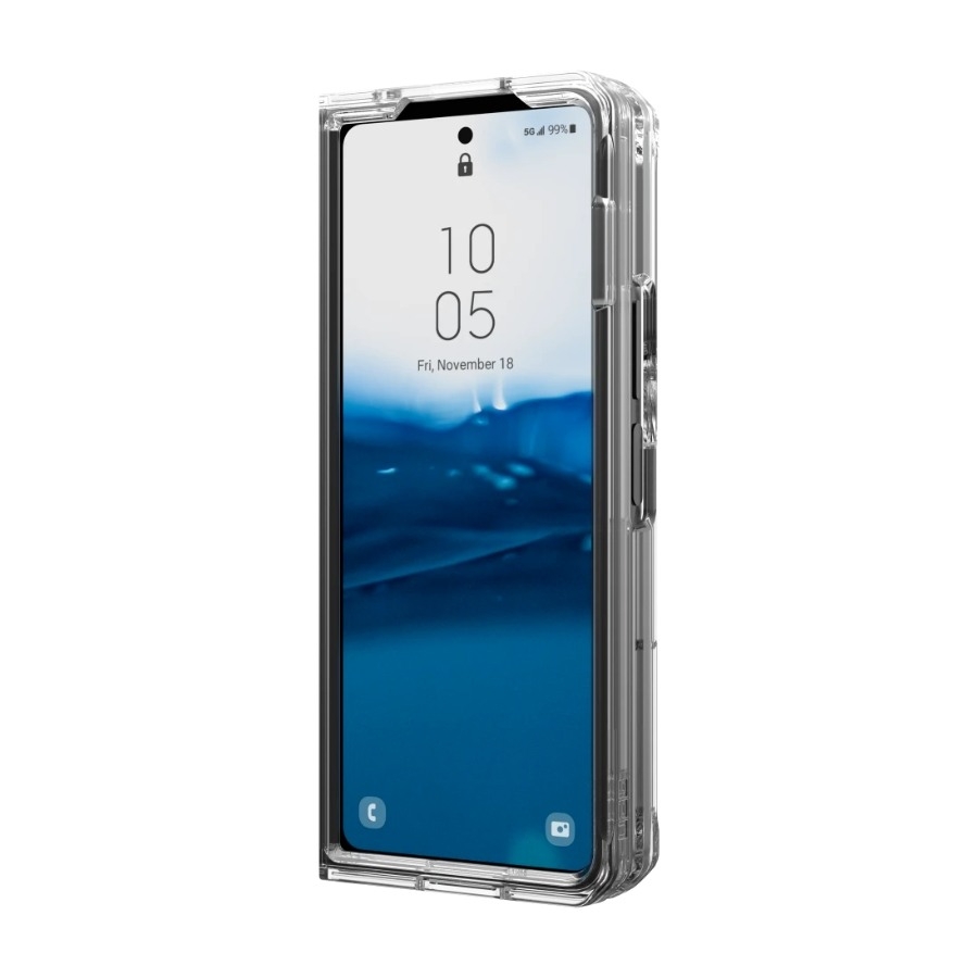 UAG Samsung Galaxy Z Fold5 Plyo Cover Ice, gennemsigtig billede 3