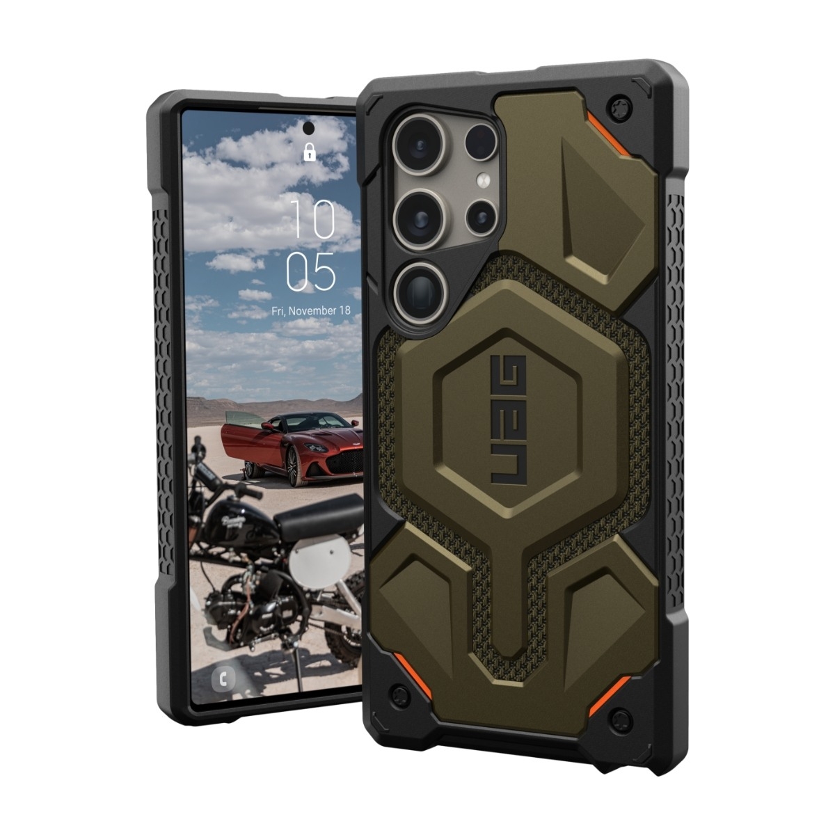 UAG Samsung Galaxy S24 Ultra Monarch Pro Cover magnetisk, Kevlar grøn billede 1