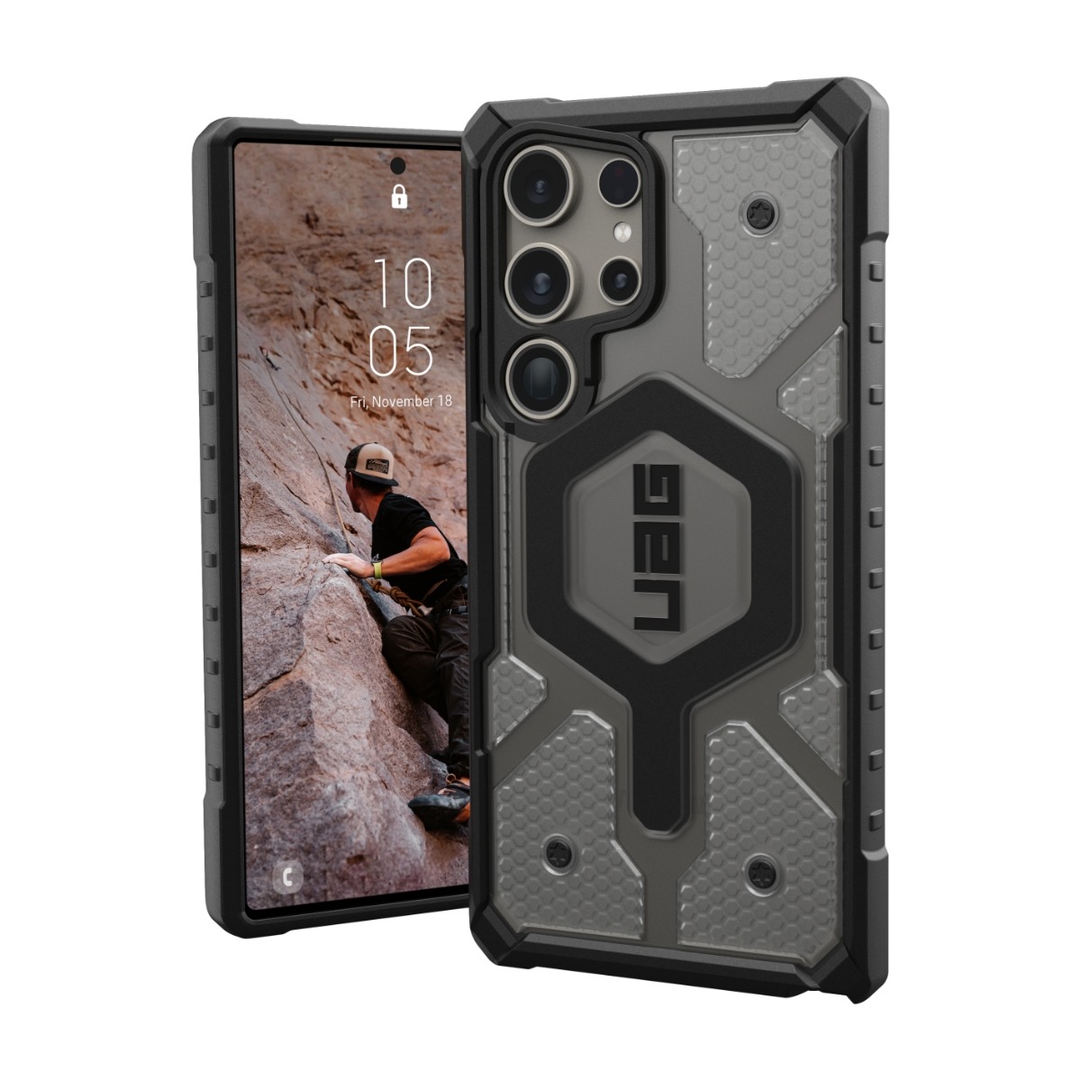 UAG Samsung Galaxy S24 Ultra Pathfinder Clear Cover magnetisk, ice billede 1