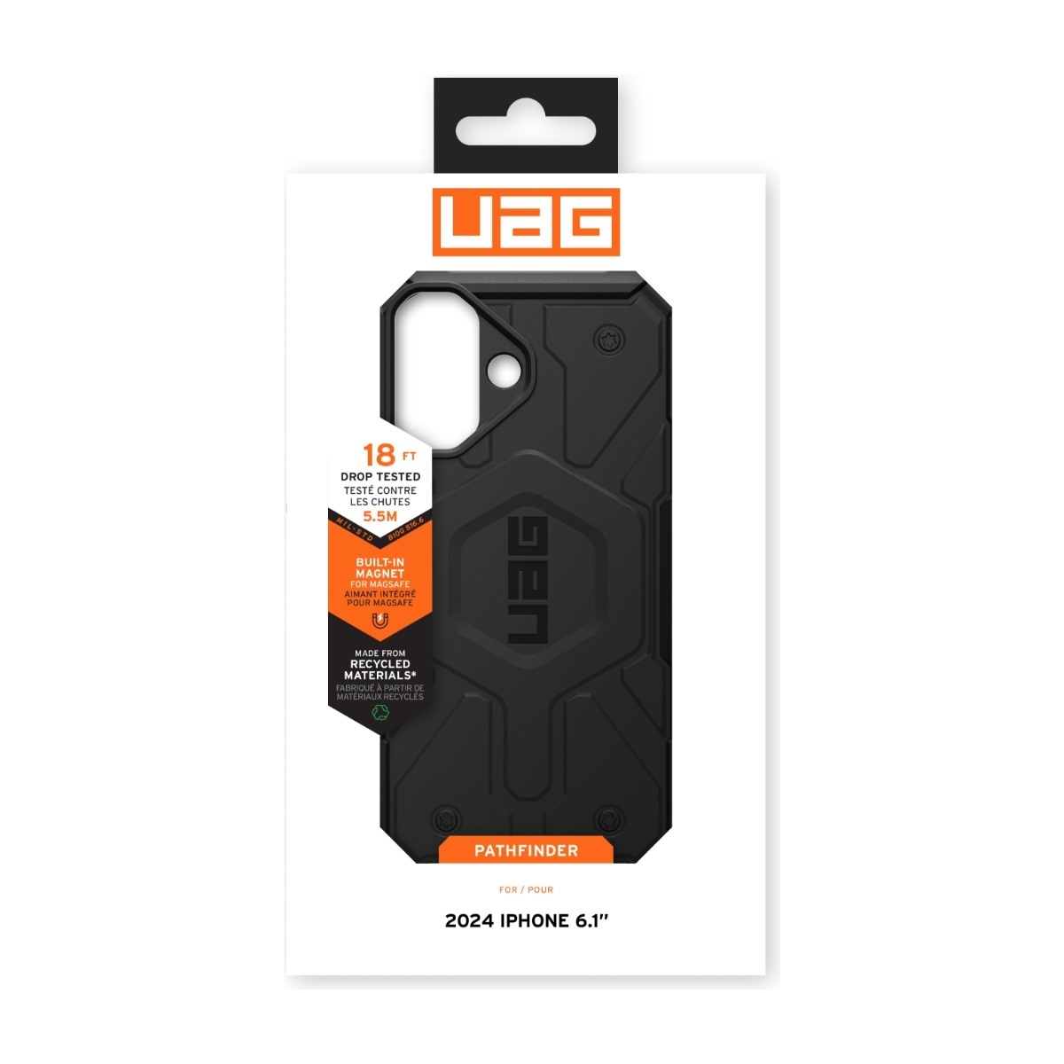UAG iPhone 16 Pathfinder cover MagSafe, sort billede 4