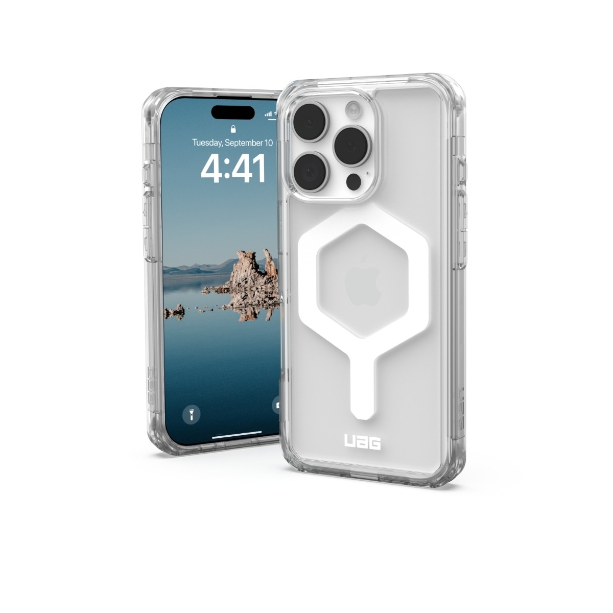 UAG iPhone 16 Pro Plyo MagSafe cover, ice/hvid billede 1