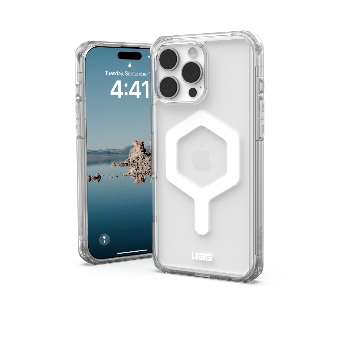 UAG iPhone 16 Pro Max Plyo MagSafe cover, ice/hvid billede 1