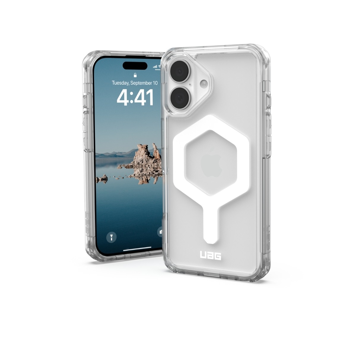 UAG iPhone 16 Plyo MagSafe cover, ice/hvid billede 1